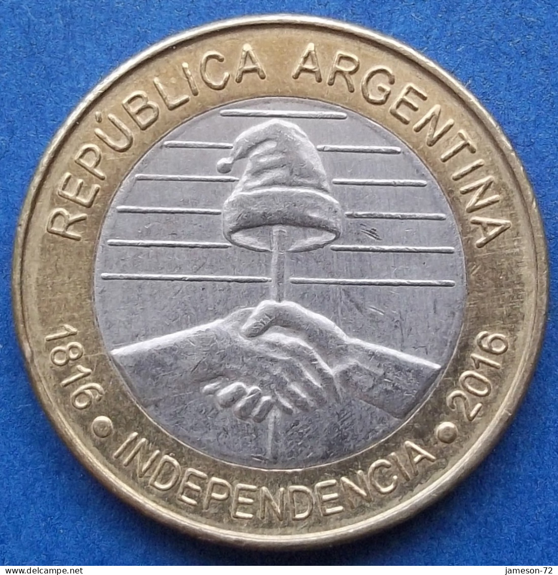 ARGENTINA - 2 Pesos 2016 "200th Anniversary Of Independence" KM# 184 Monetary Reform (1992) - Edelweiss Coins - Argentinië