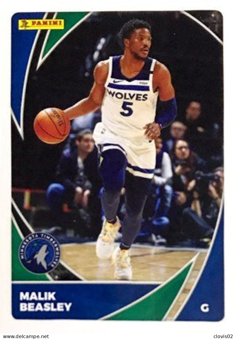 19 Malik Beasley - Minnesota Timberwolves - Panini NBA Carte Basketball 2020-2021 - Altri & Non Classificati