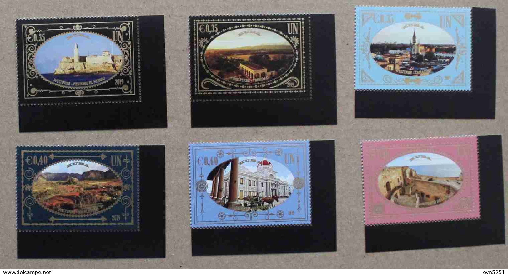 Vi19-01 : Nations Unies - Patrimoine Mondial, Cuba Avec Bdf - Unused Stamps