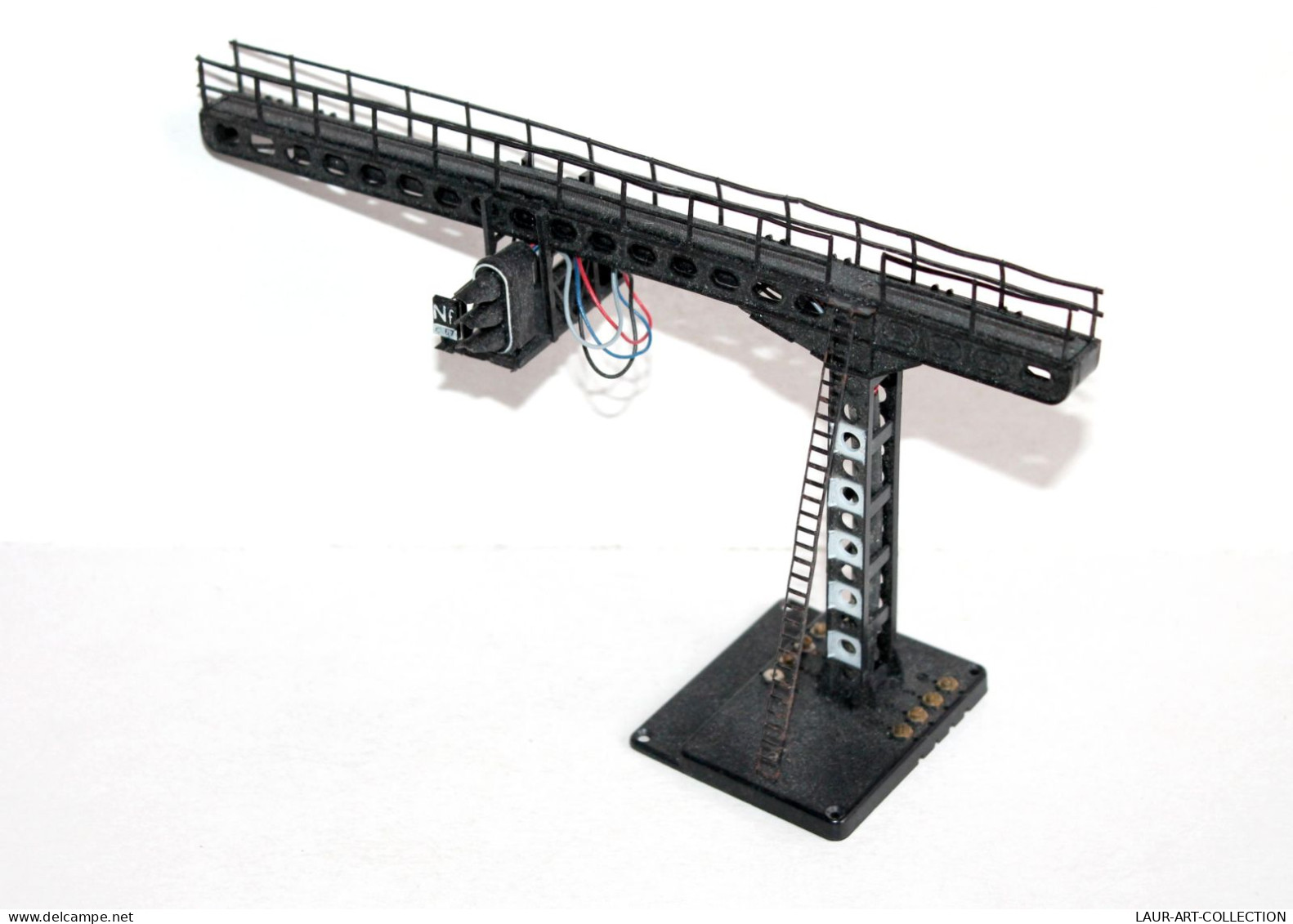 PORTIQUE, POTENCE NACELLE DOUBLE FEU SIGNALISATION, FERROVIAIRE SEMAPHORE HO + N / ANCIEN MODELE FERROVIAIRE (1712.276) - Alimentation & Accessoires électriques