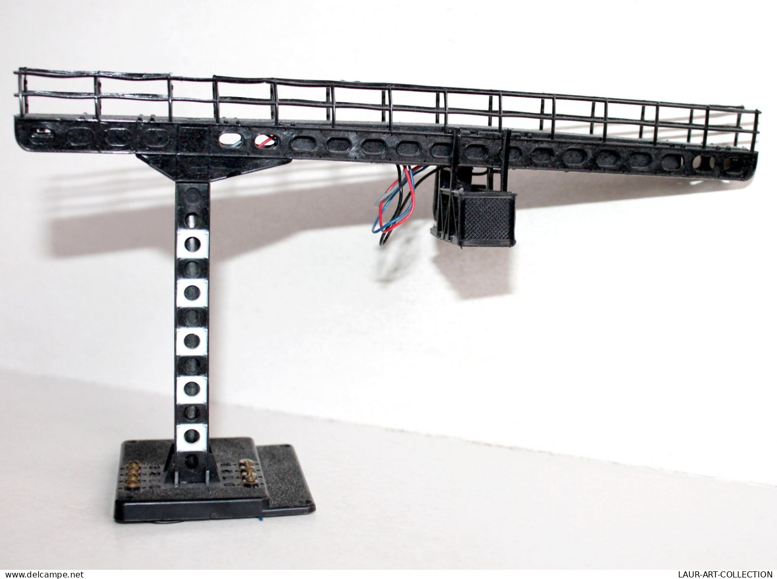 PORTIQUE, POTENCE NACELLE DOUBLE FEU SIGNALISATION, FERROVIAIRE SEMAPHORE HO + N / ANCIEN MODELE FERROVIAIRE (1712.276) - Alimentazione & Accessori Elettrici