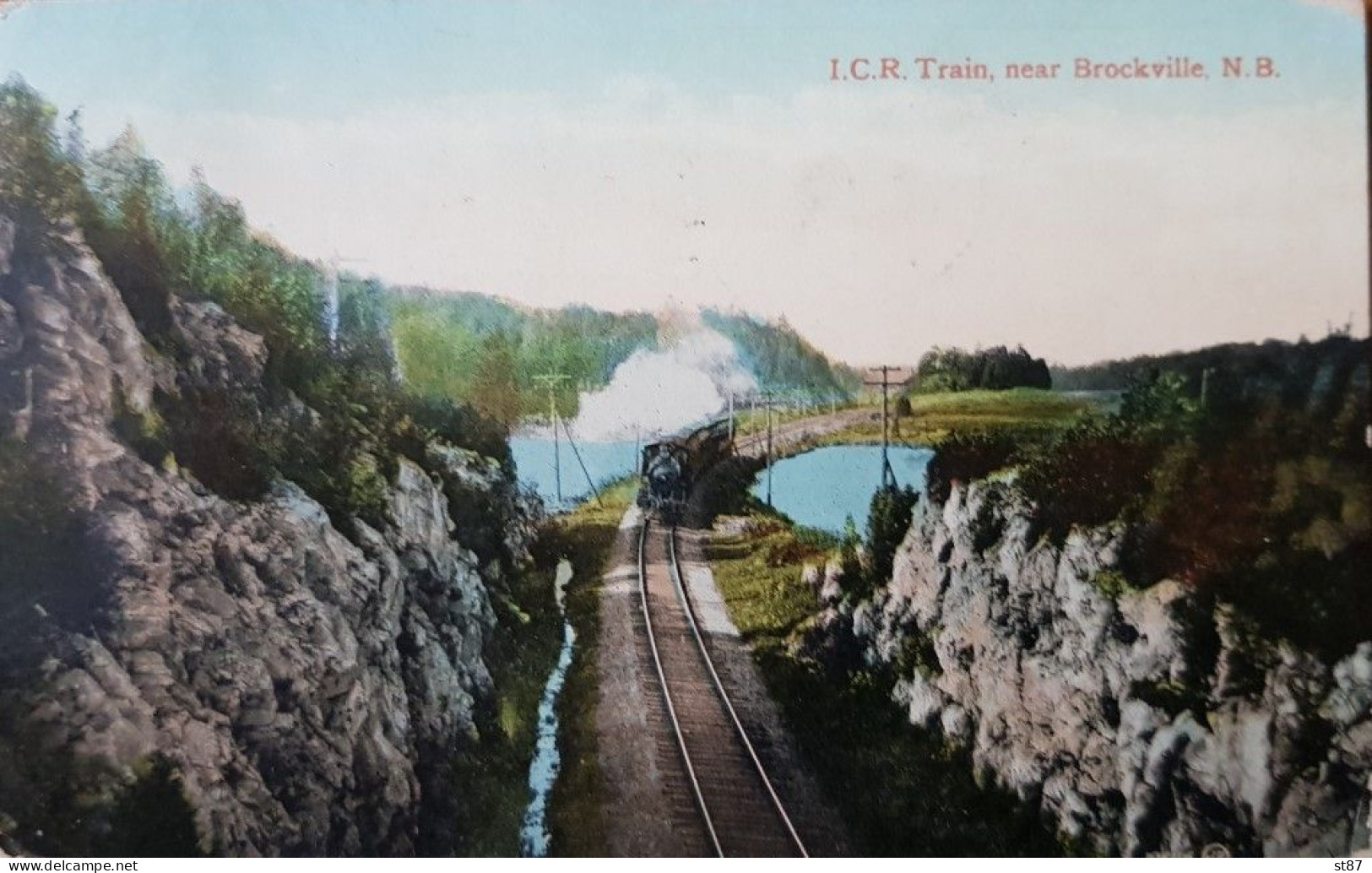 Canada 1914 ICR Train On The Intercolonial Railway - Non Classés