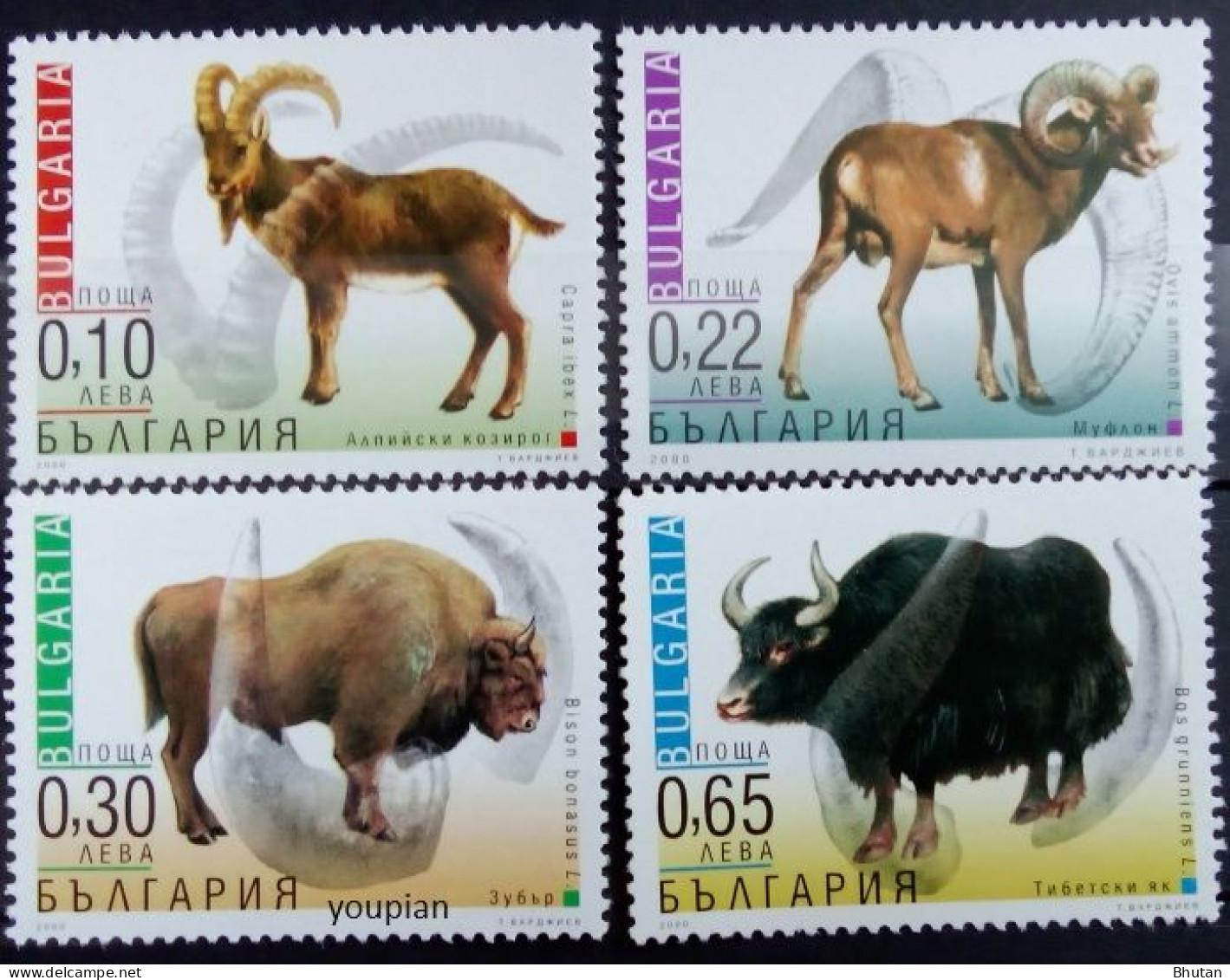 Bulgaria 2000, Adapted Animals, MNH Stamps Set - Unused Stamps