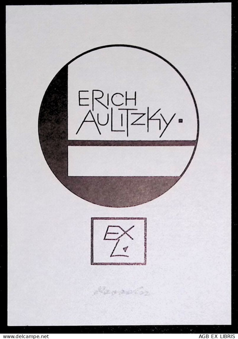 EX LIBRIS ROLAND ROVEDA Per ERICH AULITZKY L27b-F01 #3 - Ex-libris