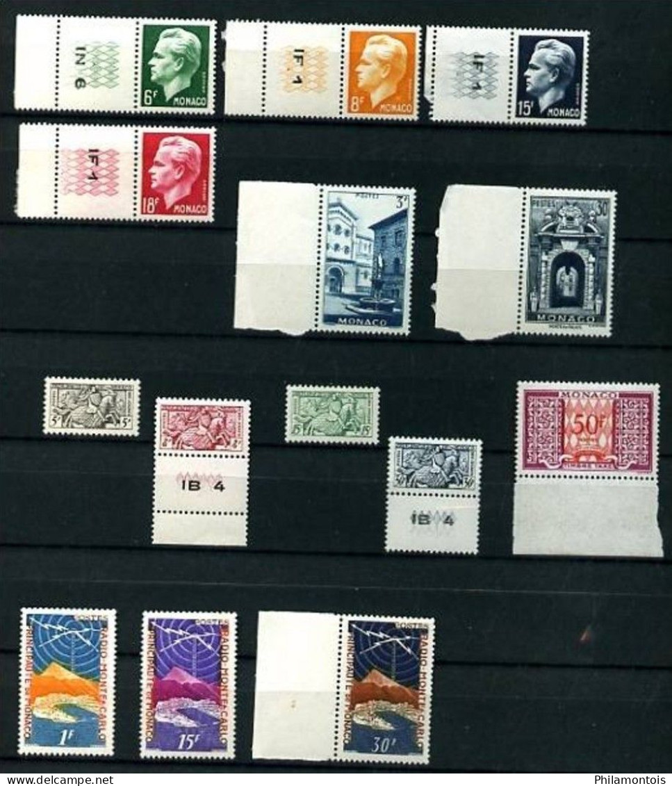 MONACO - Lot De Timbres Neufs N** Entre 1951 Et 1992- TB - Cote Environ 500 E. - Collections, Lots & Séries