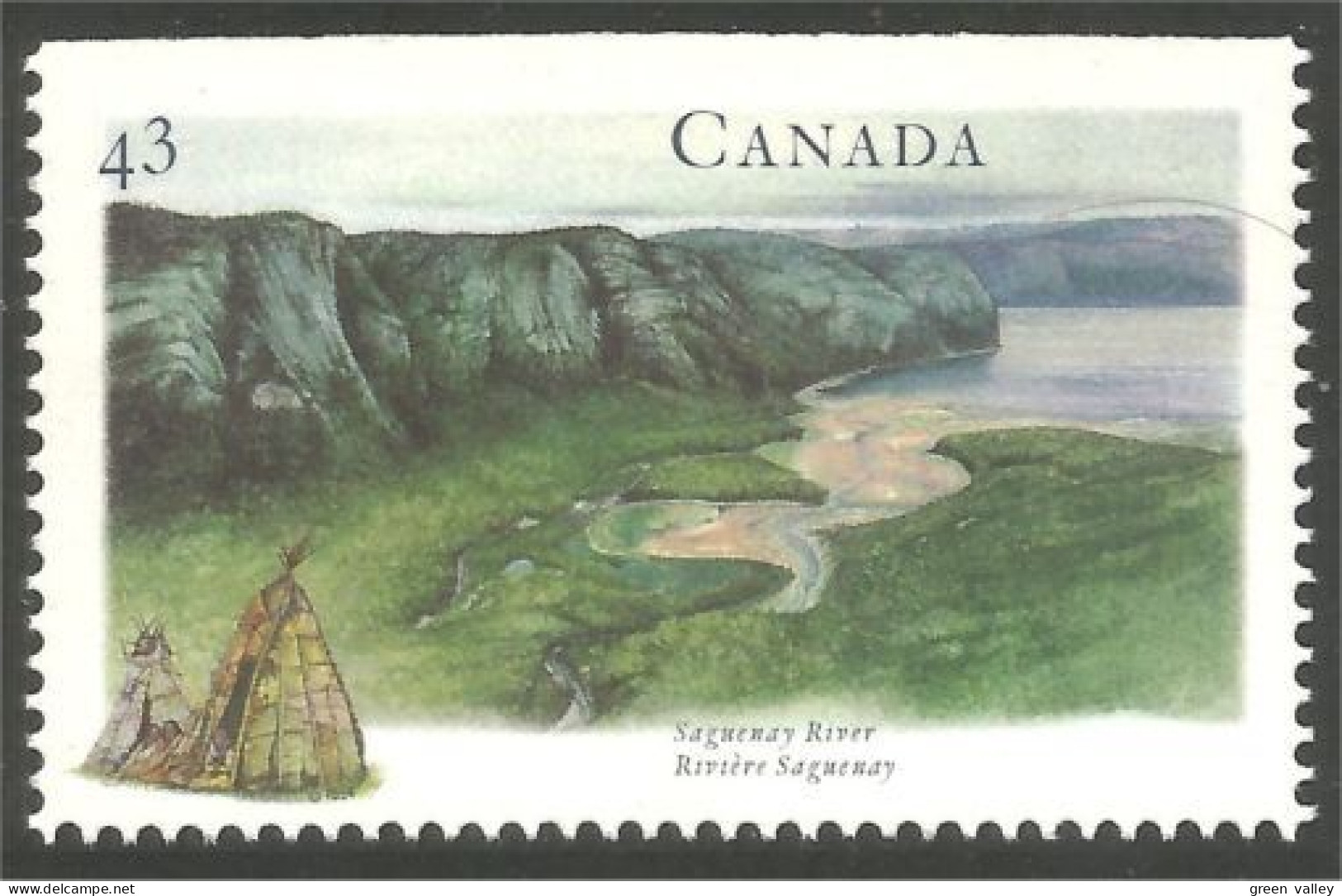 Canada Riviere Saguenay River Amerindiens MNH ** Neuf SC (C15-11hb) - Indiens D'Amérique