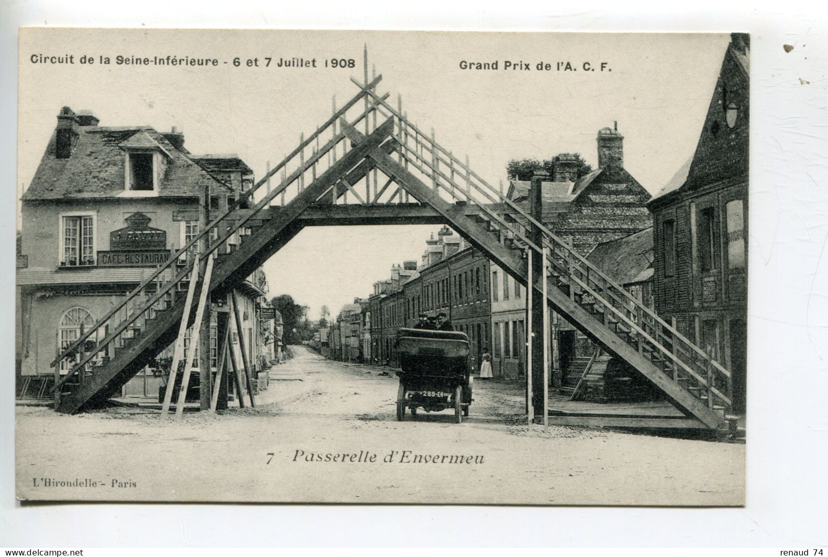 Envermeu Circuit De La Seine Inférieure 1908 N° 7 Passerelle D'Envermeu - Envermeu