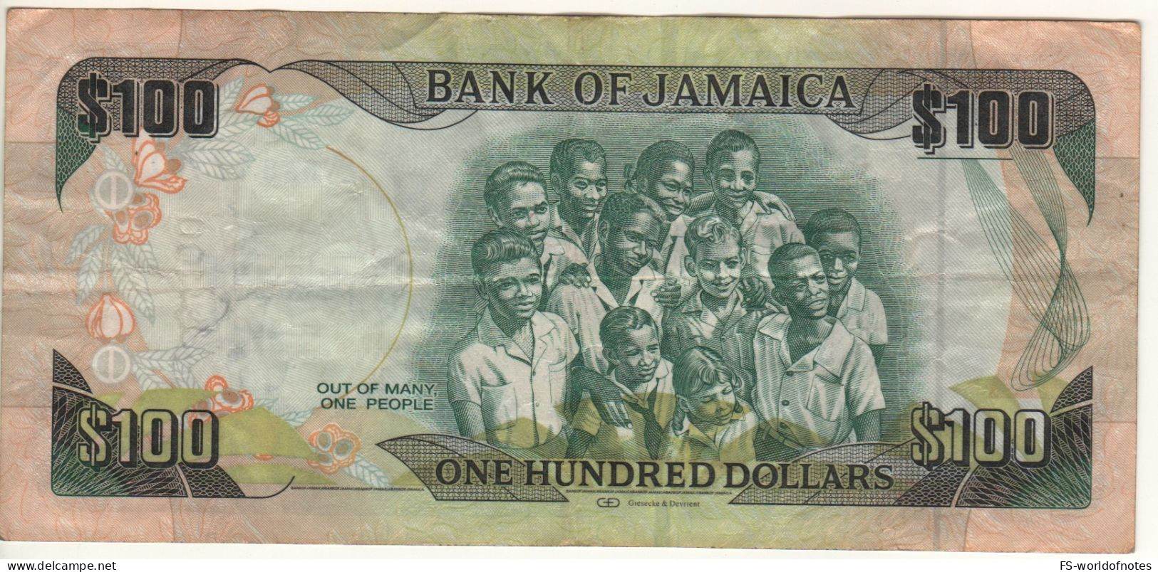 JAMAICA  100 Dollars  P90   Dated 06.08.2012   " Commemorative Golden Jubilee Of Jamaica, 1962-2012 " - Jamaique