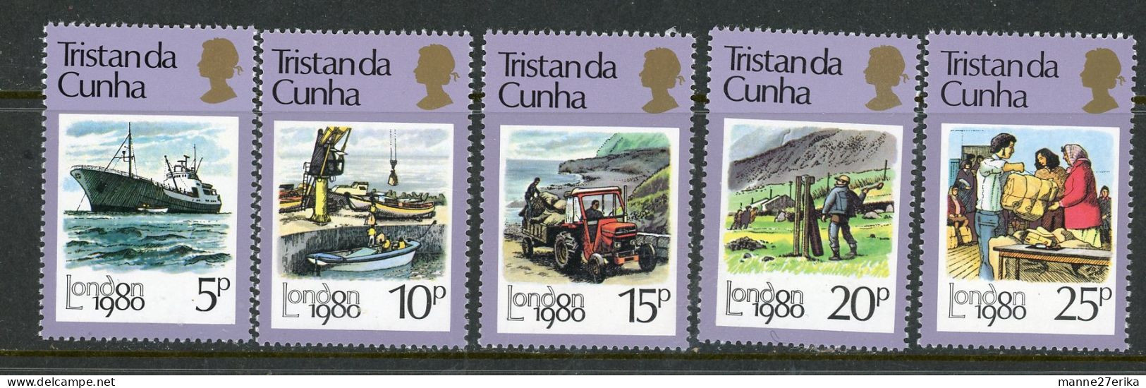 Tristan Da Cunha 1980 MNH  London 80 Intl. Stamp Exhib. - Tristan Da Cunha