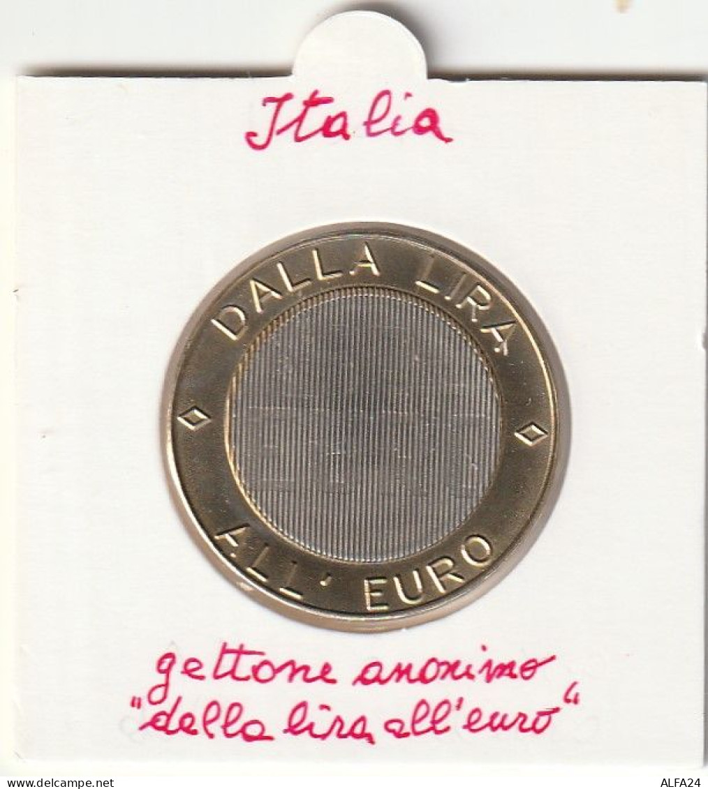 GETTONE DALLA LIRA ALL'EURO -PRECURSORI EURO (MDG12.11 - Pruebas Privadas