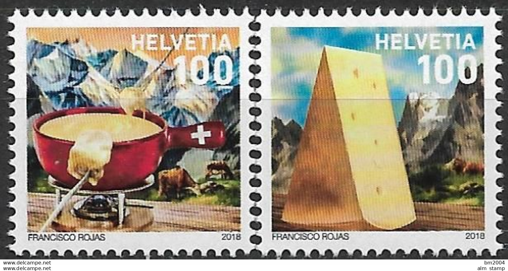 2018 Schweiz  Mi. 2577-8 **MNH   Schweizer Nationalgericht: Käsefondue - Ungebraucht