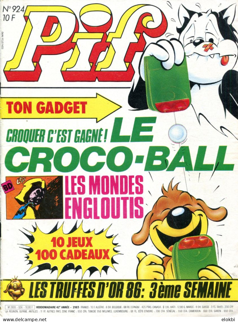 Pif Gadget N°924 - Les Mondes Engloutis “La Cour Des Miracles (2ème Partie)” - Pif Gadget