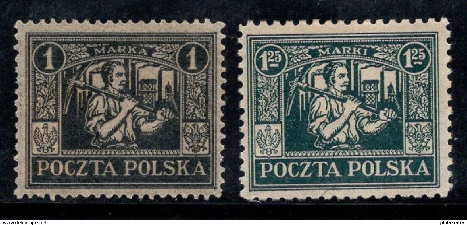 Pologne 1922 Mi. 7-8 Neuf * MH 100% Armoiries, Silésie - Altri & Non Classificati