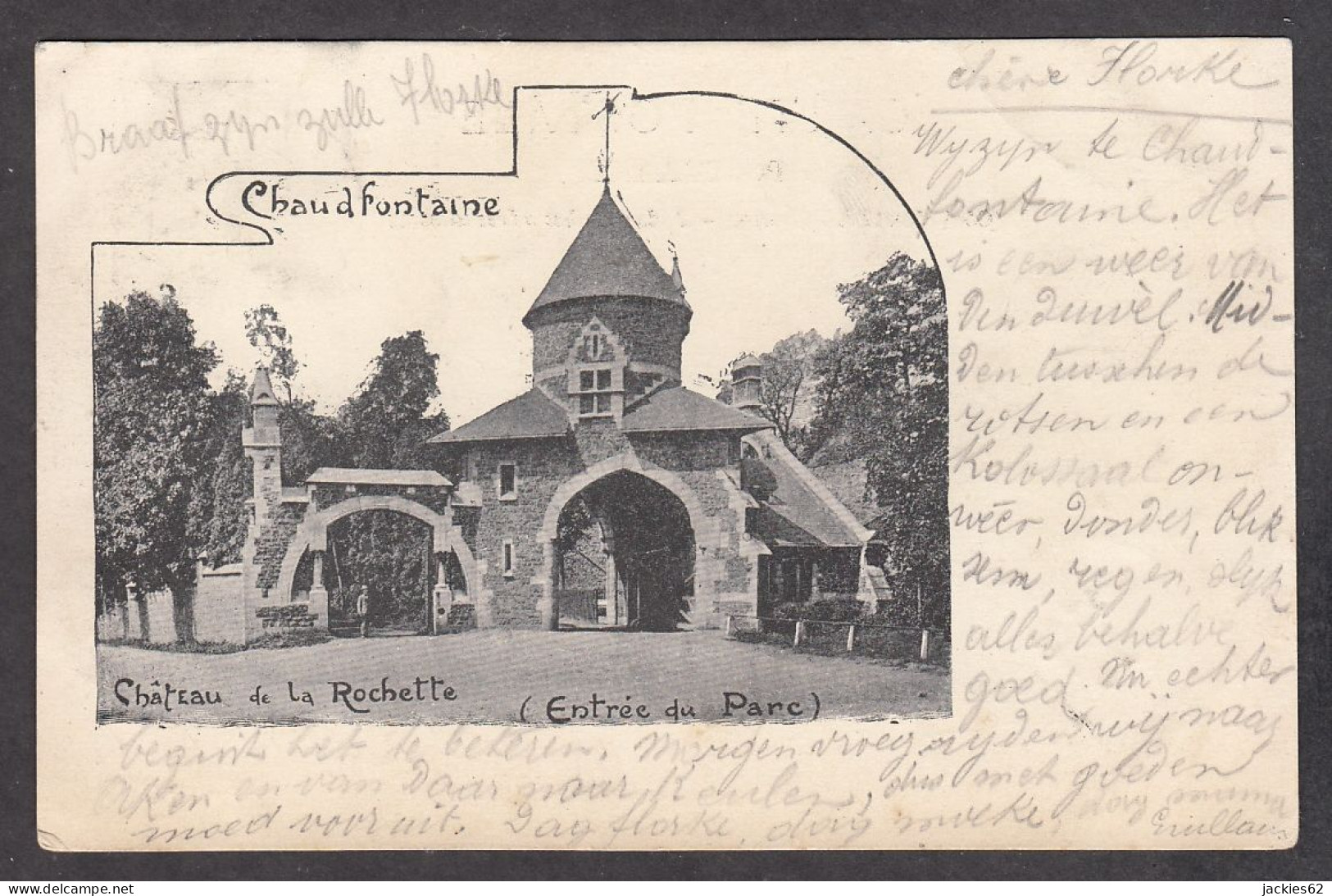 105012/ CHAUDFONTAINE, Château De La Rochette, Entrée Du Parc, 1901 - Chaudfontaine