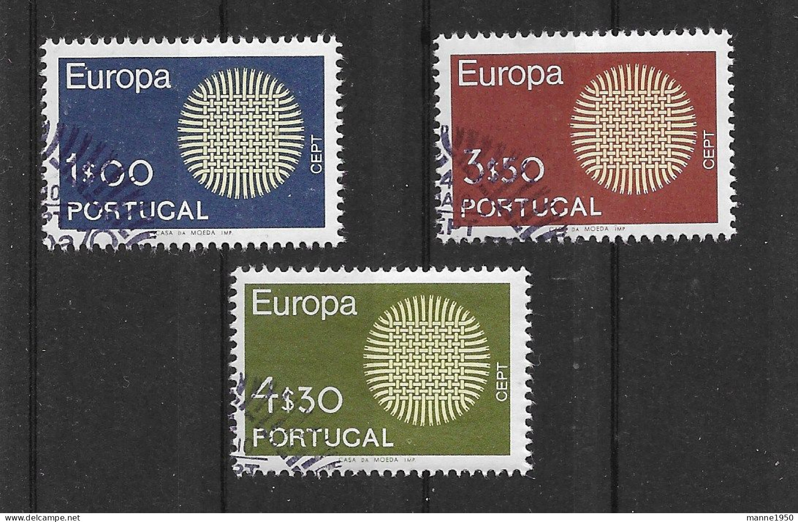 Portugal 1970 Europa Mi.Nr. 1092/94 Kpl. Satz Gestempelt - Oblitérés