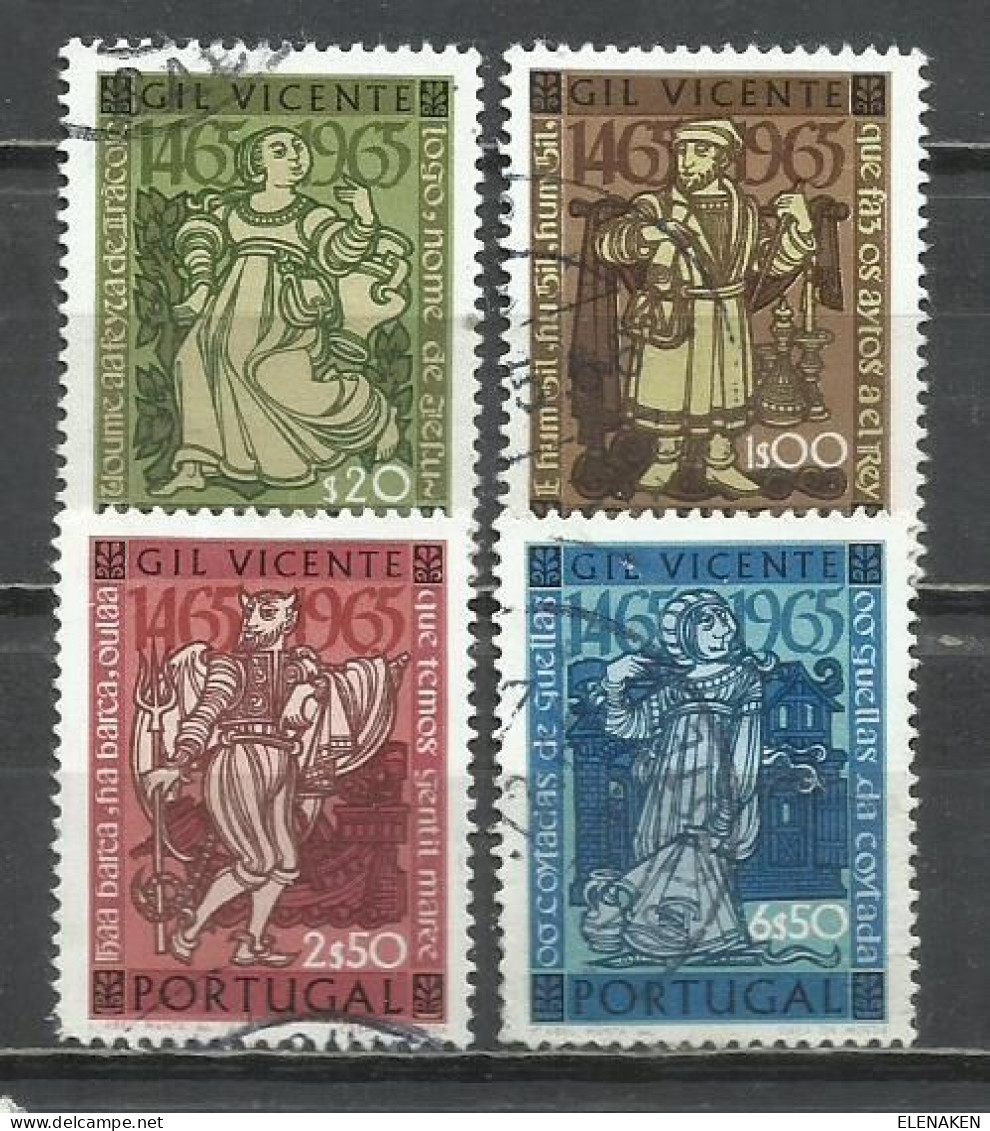 0540A-SERIE COMPLETA PORTUGAL 1965 Nº 977/980 - Used Stamps