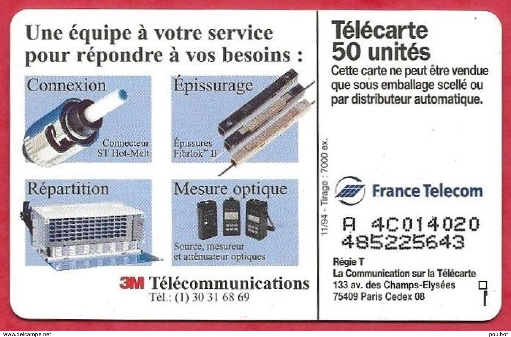 Télecarte En 1083 3M Télécomunication - 50 Einheiten