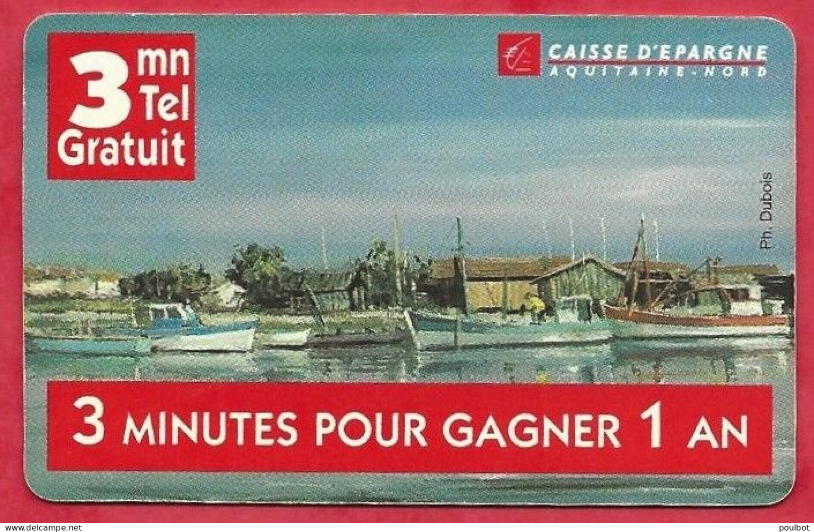 Carte A Code France Télécom FT C PRC PR3 Caisse D'épargne 3mn - Tickets FT