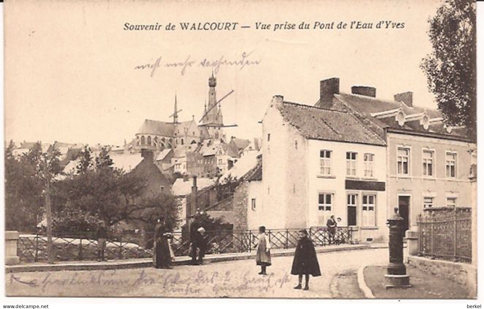 WALCOURT Vue Prise Du Pont De L 'eau  D'Yves  948 D1 Feldpost  1916 - Walcourt