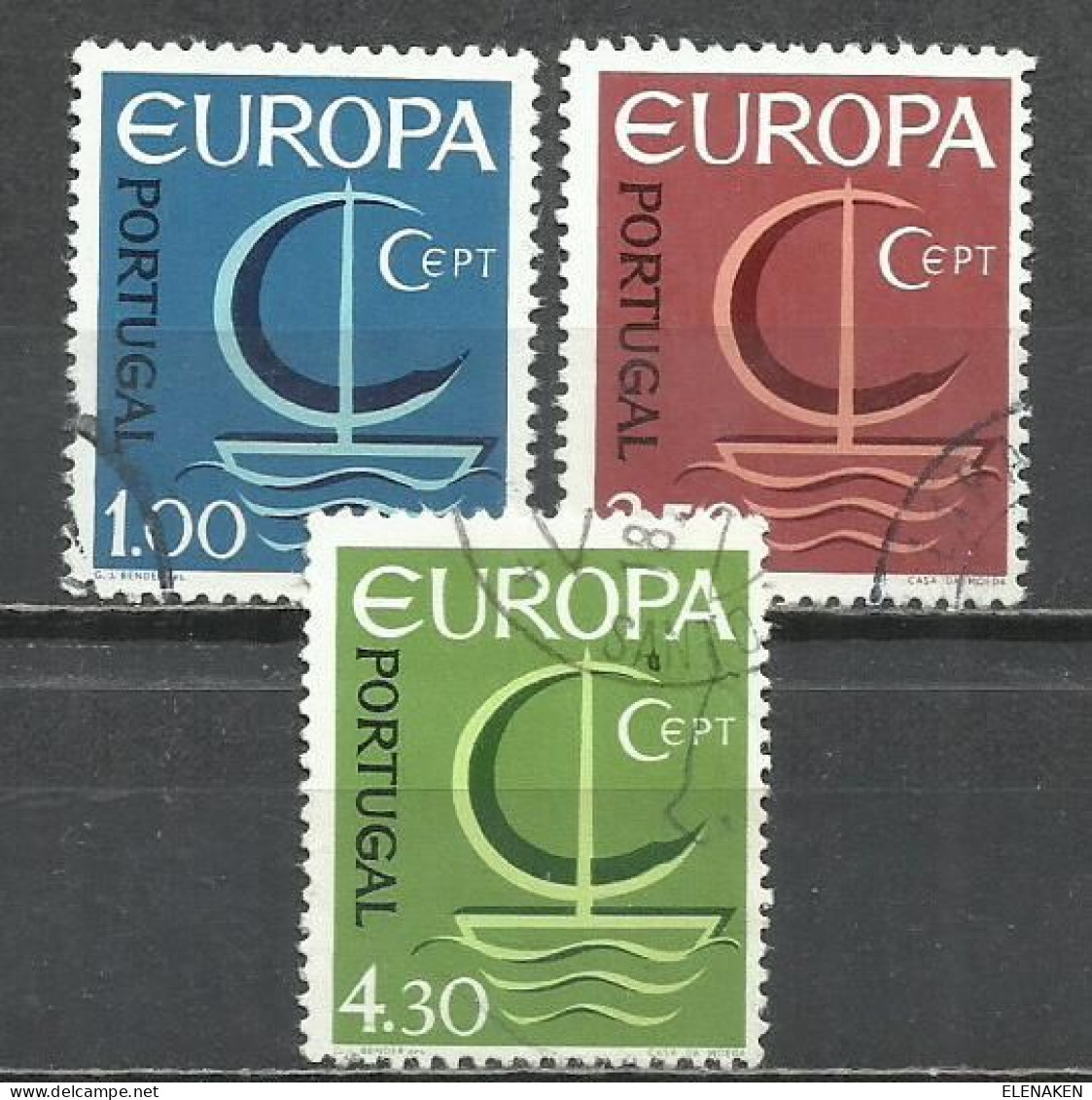 0552B-SERIE COMPLETA PORTUGAL1966 Nº 993/995 EUROPA - Used Stamps