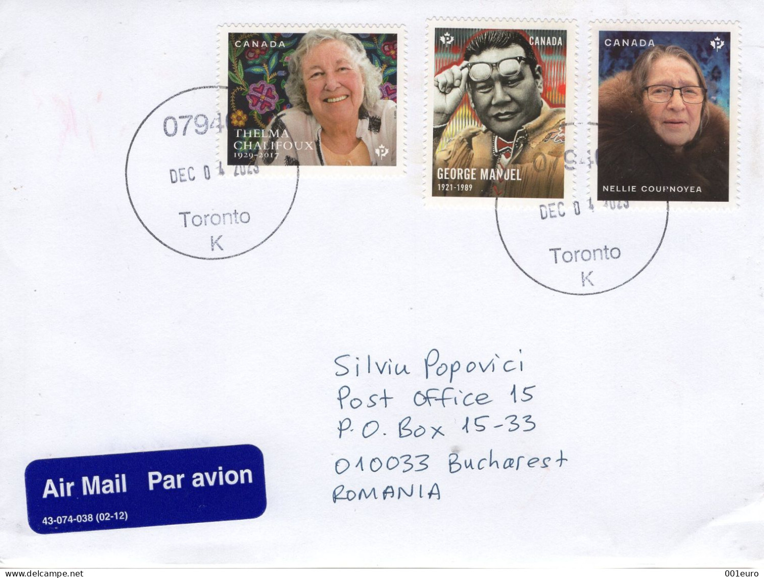 CANADA : Circulated Cover - Registered Shipping! - Usados