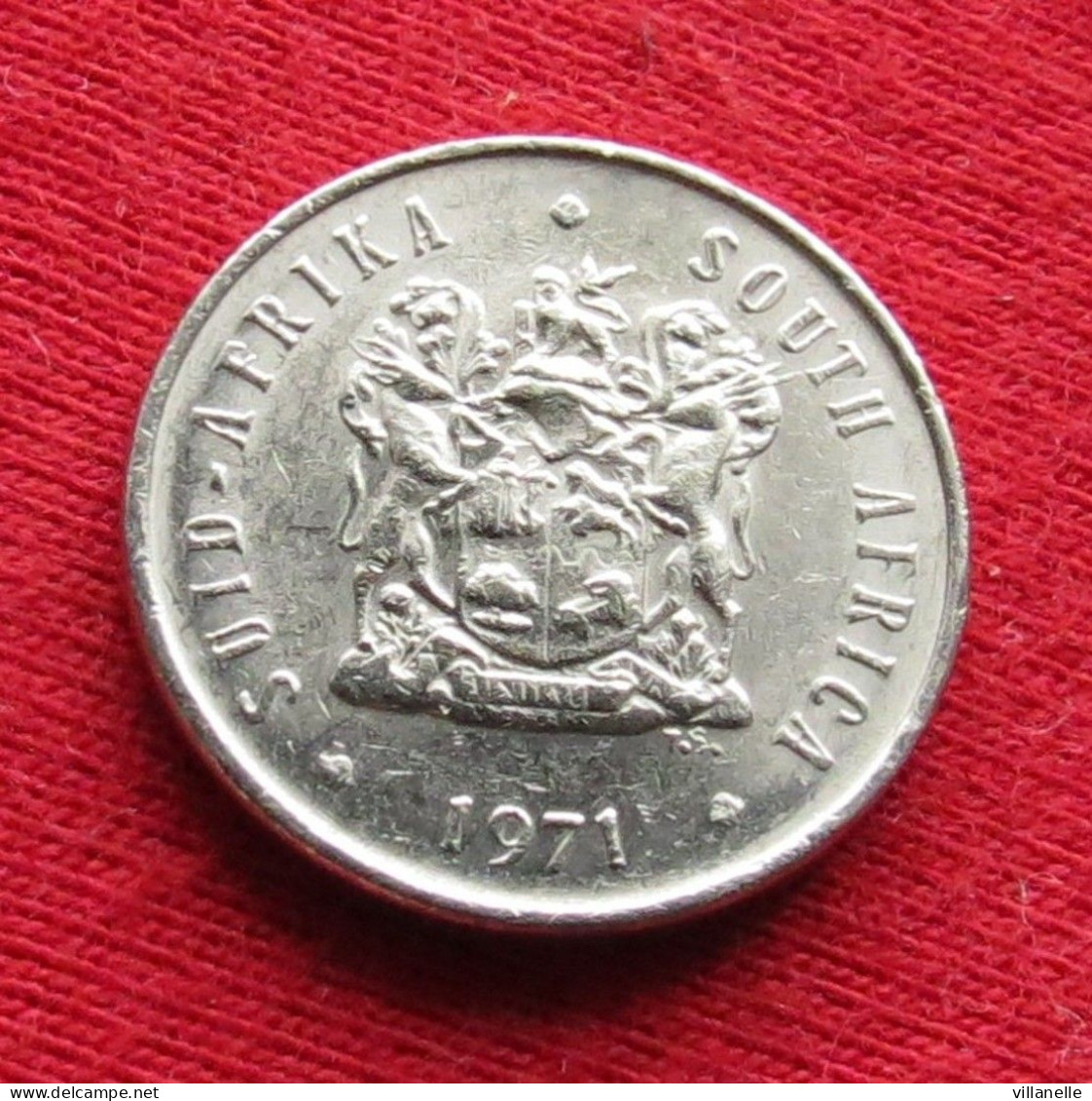 South Africa 5 Cents 1971 KM# 84 *VT Bird  Africa Do Sul RSA Afrique Do Sud Afrika - South Africa