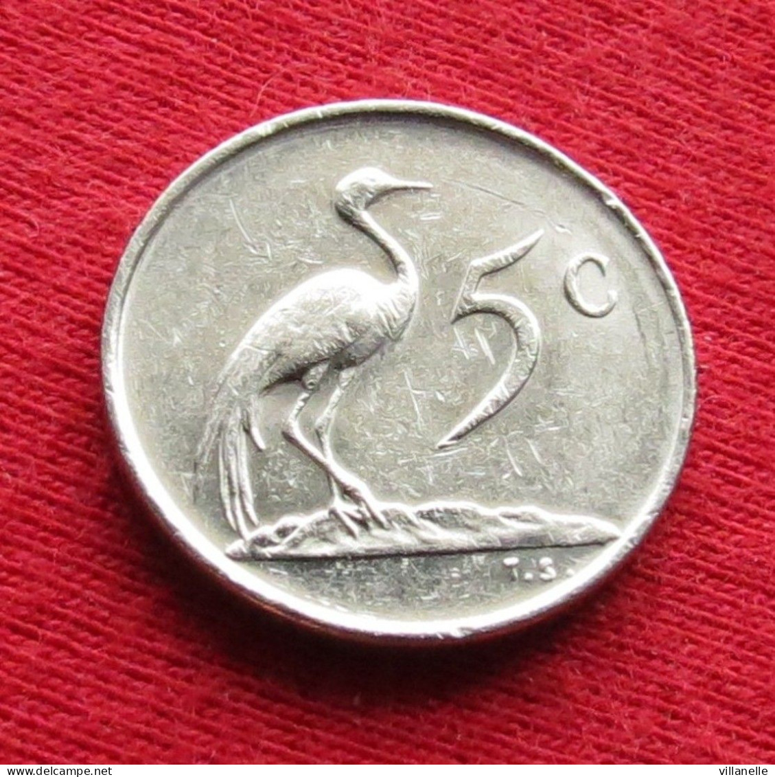 South Africa 5 Cents 1971 KM# 84 *VT Bird  Africa Do Sul RSA Afrique Do Sud Afrika - South Africa