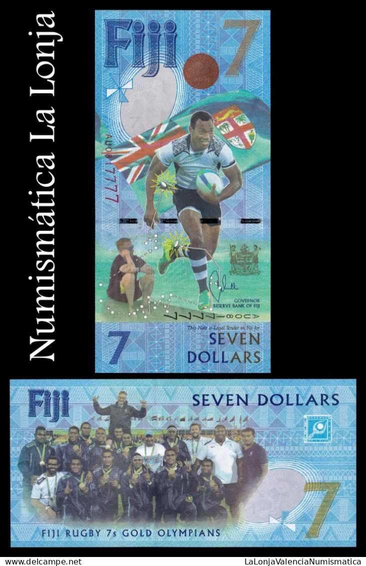 Fiji 7 Dollars Commemorative 2017 Pick 120 Sc Unc - Fiji