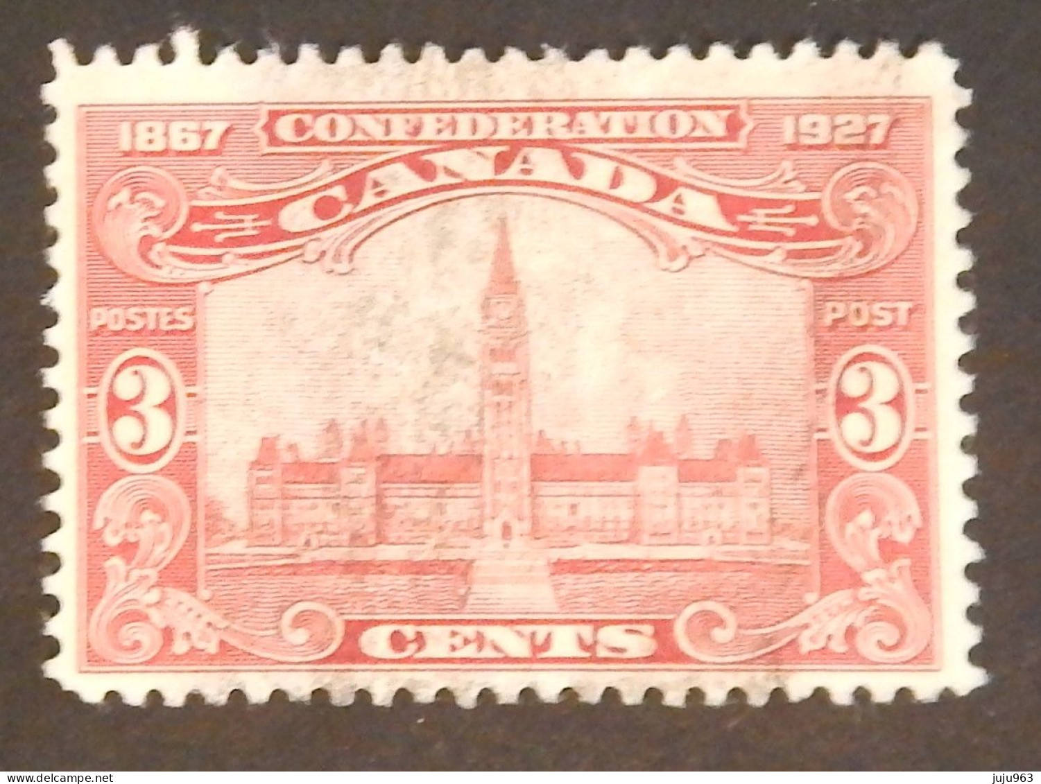 CANADA YT 123 OBLITERE "PARLEMENT A OTTAWA"  ANNÉE 1927 - Oblitérés