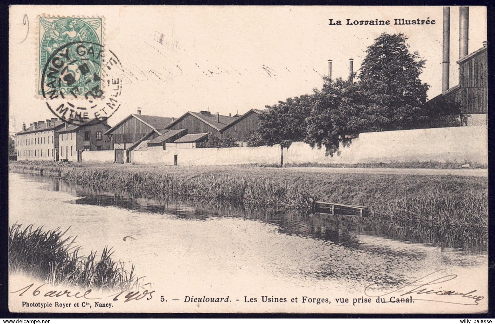 +++ CPA - France 54 - Lorraine - DIEULOUARD - Les Usines Et Forges - Vue Prise Du Canal  // - Dieulouard