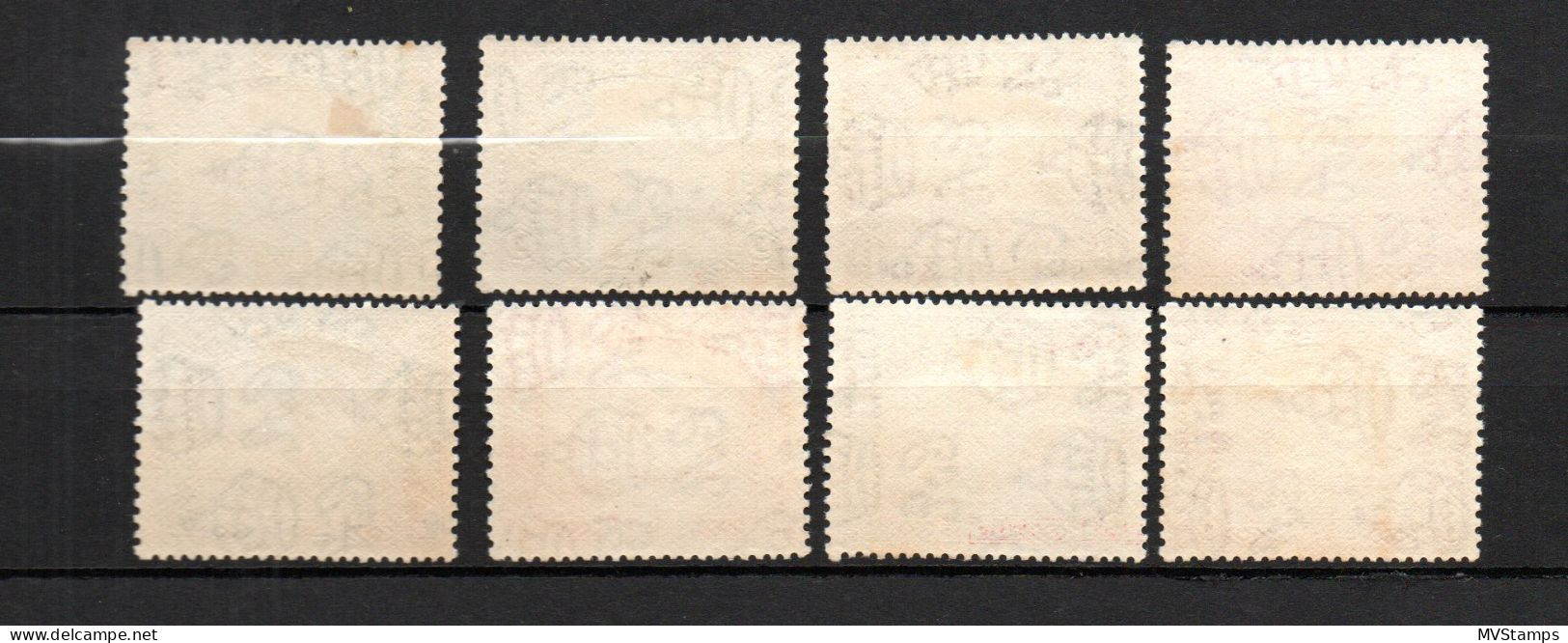 Aden 1937 Set Dau/Ship Stamps (Michel 1/8) MLH - Aden (1854-1963)