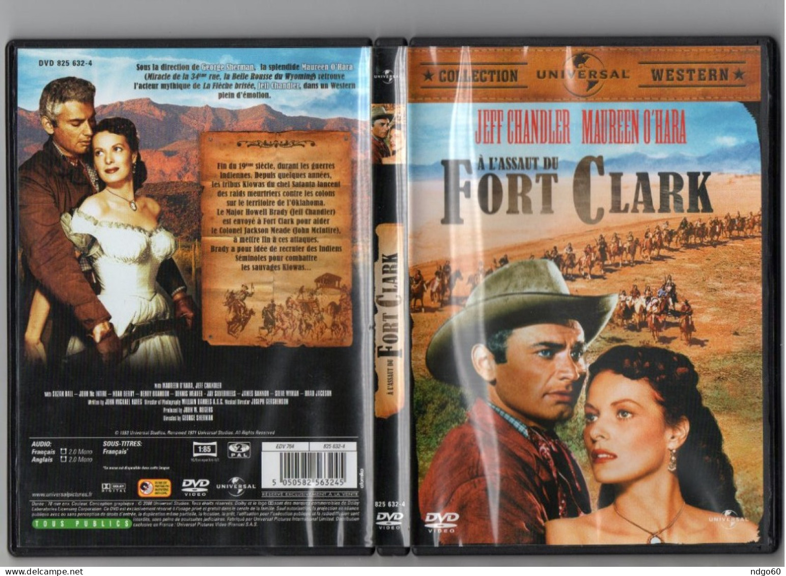 DVD Western - A L' Assaut Du Fort Clark (1953) Avec Jeff Chandler & Maureen O'Hara - Western / Cowboy