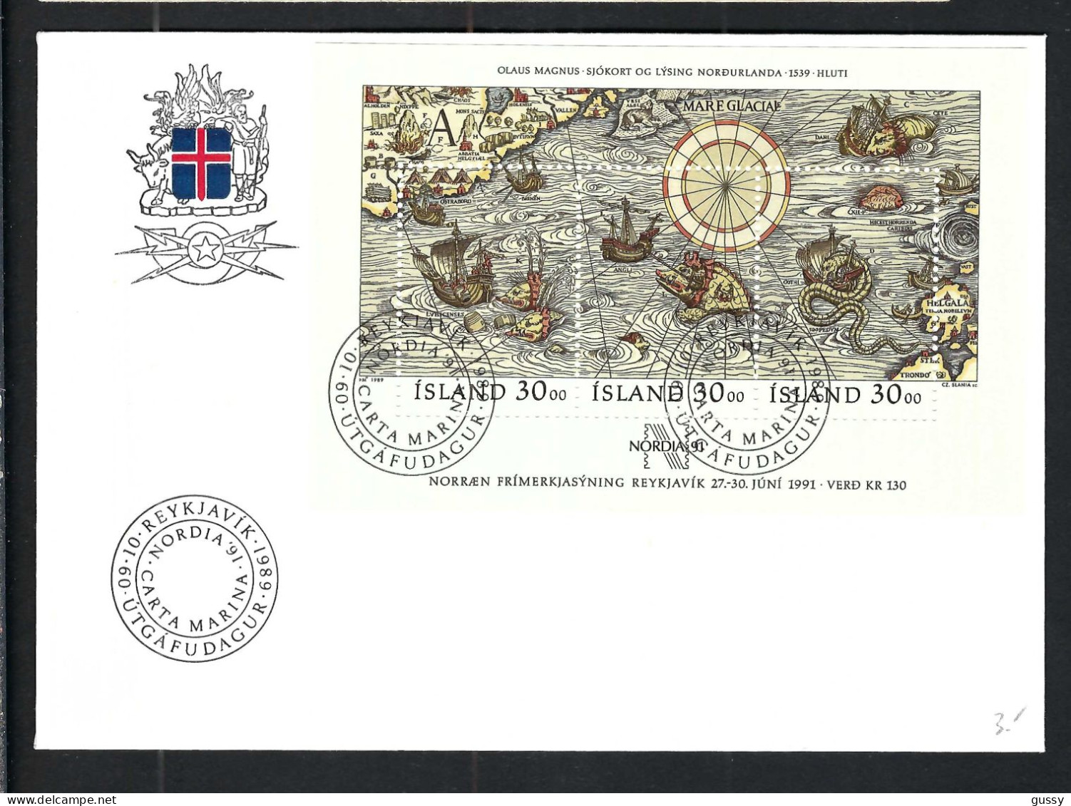 ISLANDE Ca.1991: FDC - Briefe U. Dokumente