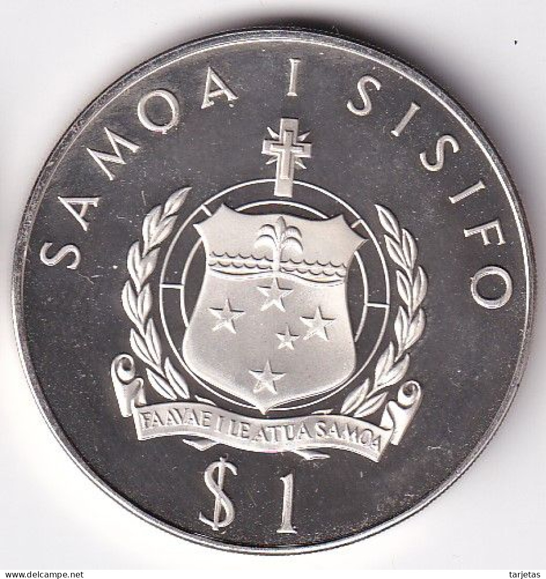 MONEDA DE PLATA  DE SAMOA DE 1 TALA DEL AÑO 1976 (COIN) SILVER-ARGENT - Samoa