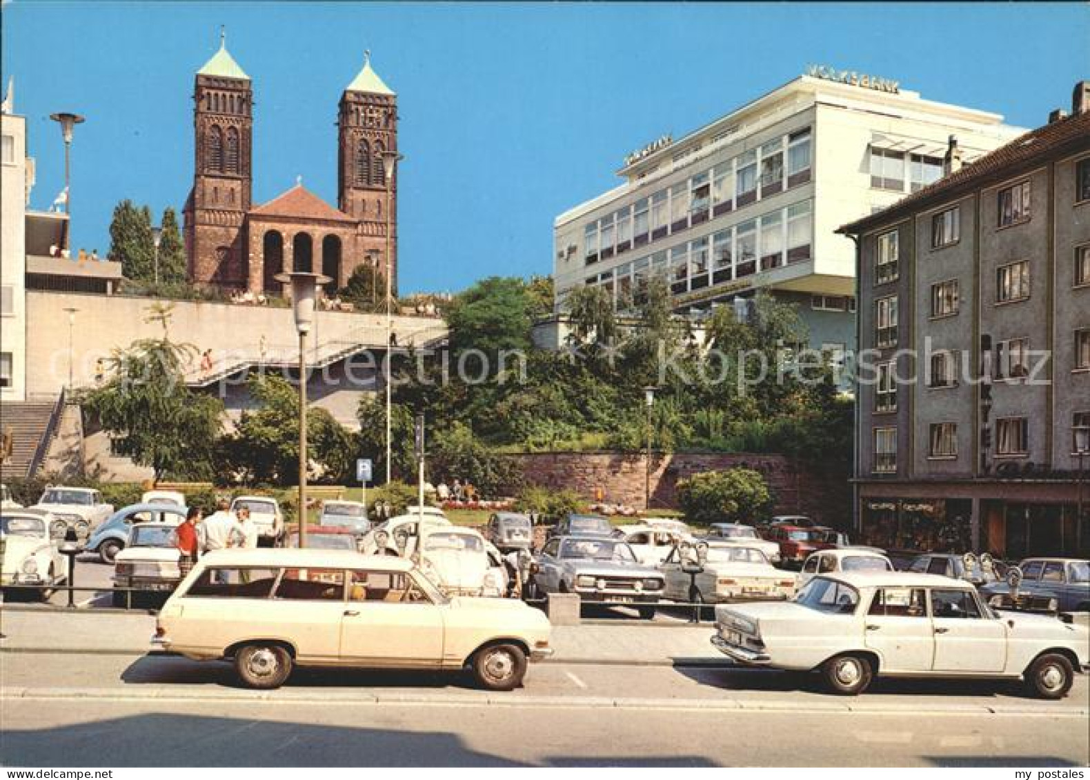 41787375 Pirmasens Rathausplatz Mit Priminuskirche Autos Pirmasens - Pirmasens