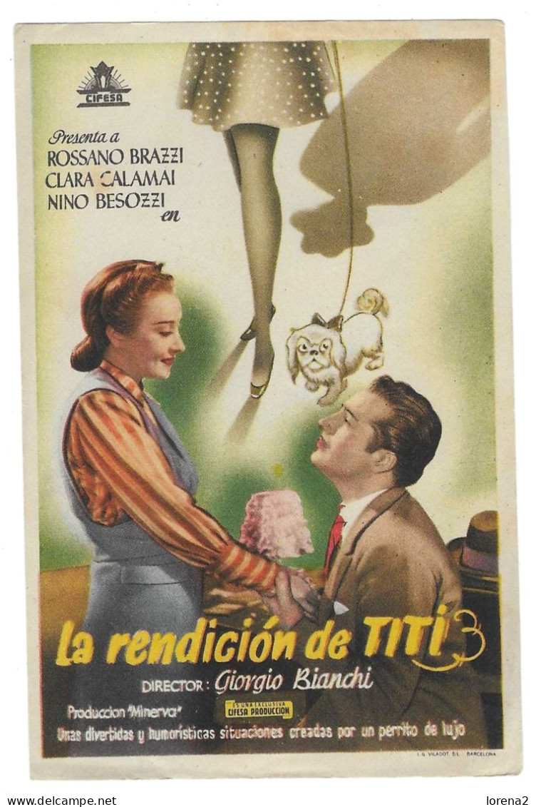 Programa Cine. La Rendición De Titi. Rossano Brazzi. 19-1710 - Publicidad