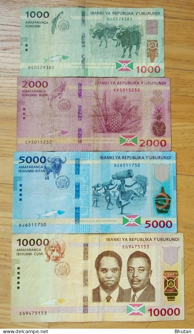 Burundi - 1000, 2000, 5000 And 10000 Burundi Franc Banknotes - Other - Africa