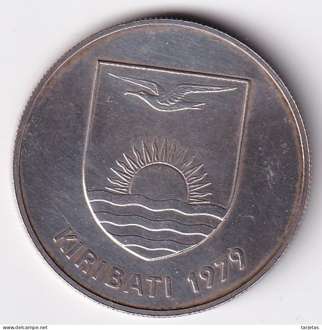 MONEDA DE PLATA DE KIRIBATI DE 5 DOLLARS DEL AÑO 1979 SILVER-ARGENT - Kiribati