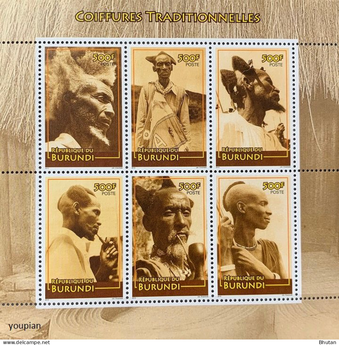 Burundi 2010, Traditional Haristyles, MNH S/S - Nuovi