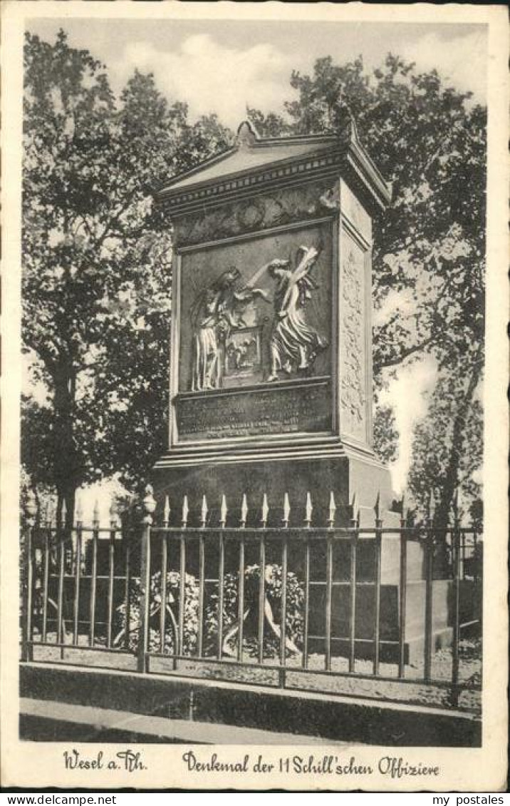 41221955 Wesel Rhein Denkmal Der 11 Schill&# Schen Offiziere - Wesel