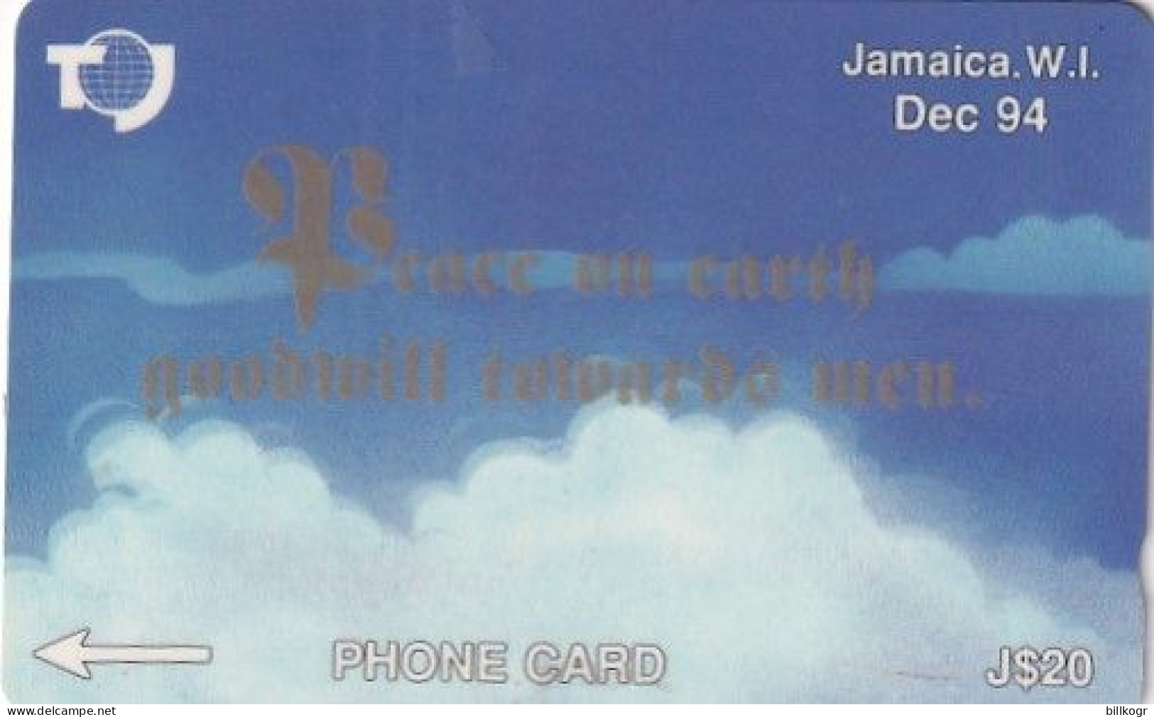 JAMAICA(GPT) - Peace On Earth, CN : 21JAMA/B, Used - Jamaica