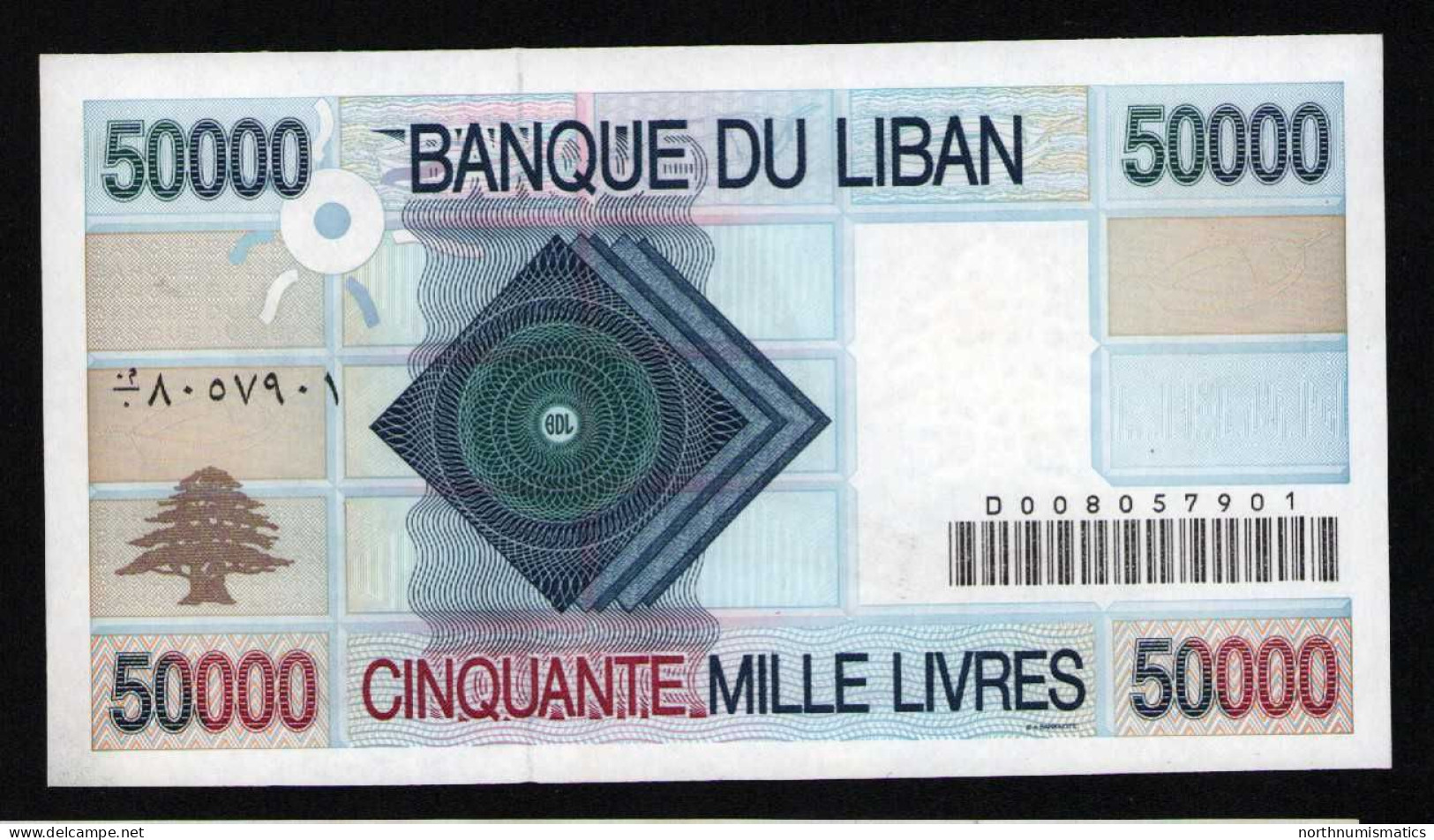 Lebanon Liban 50000 Livres 1995 Unc - Liban