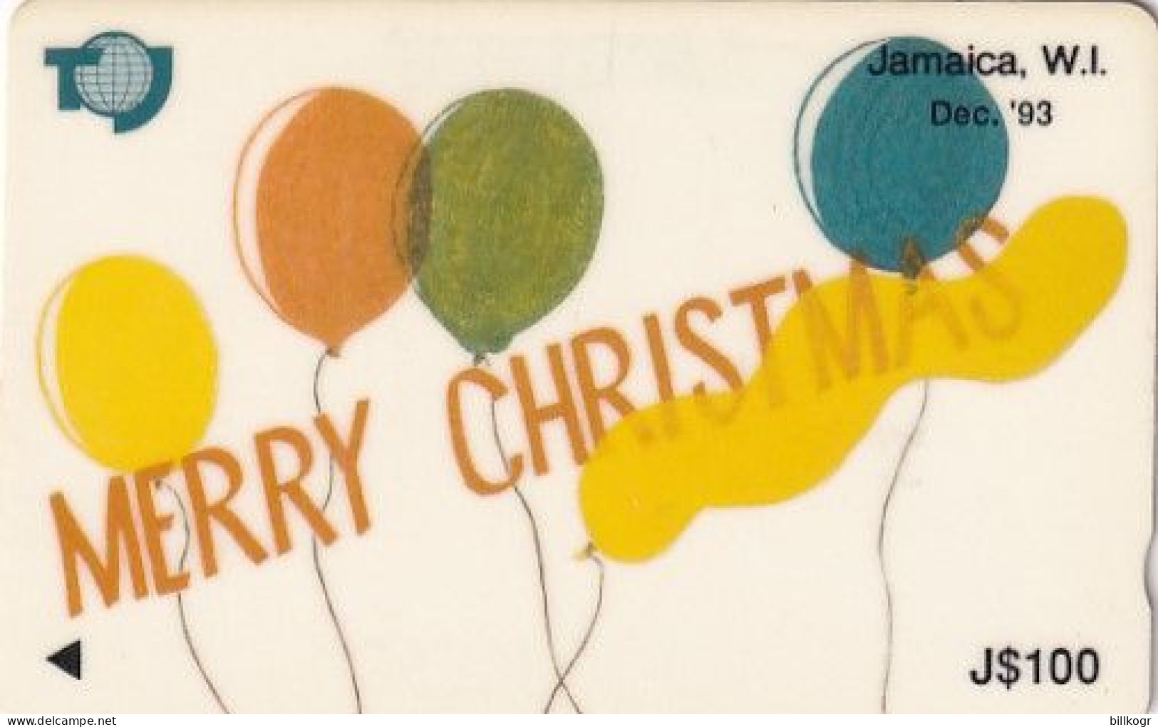 JAMAICA(GPT) - Merry Christmas, CN : 16JAMC, Tirage %59623, Used - Jamaica