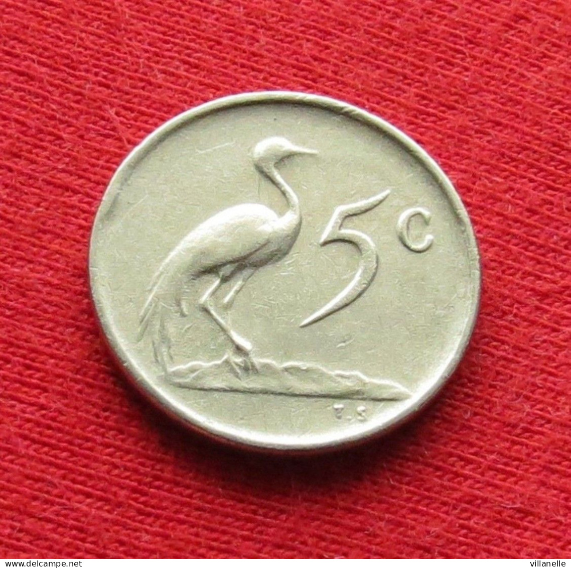 South Africa 5 Cents 1969 KM# 67.2 *VT Bird  Africa Do Sul RSA Afrique Do Sud Afrika - South Africa