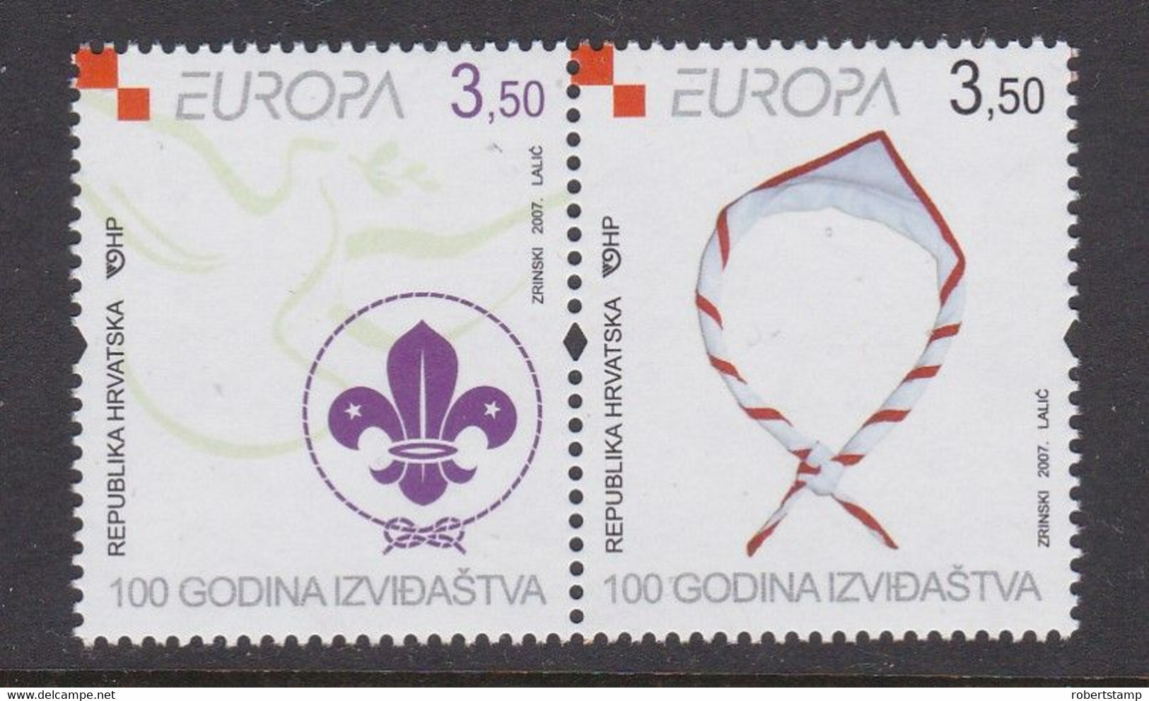 CROACIA- Serie Nueva Europa-Cept 2007 -MNH- - 2007