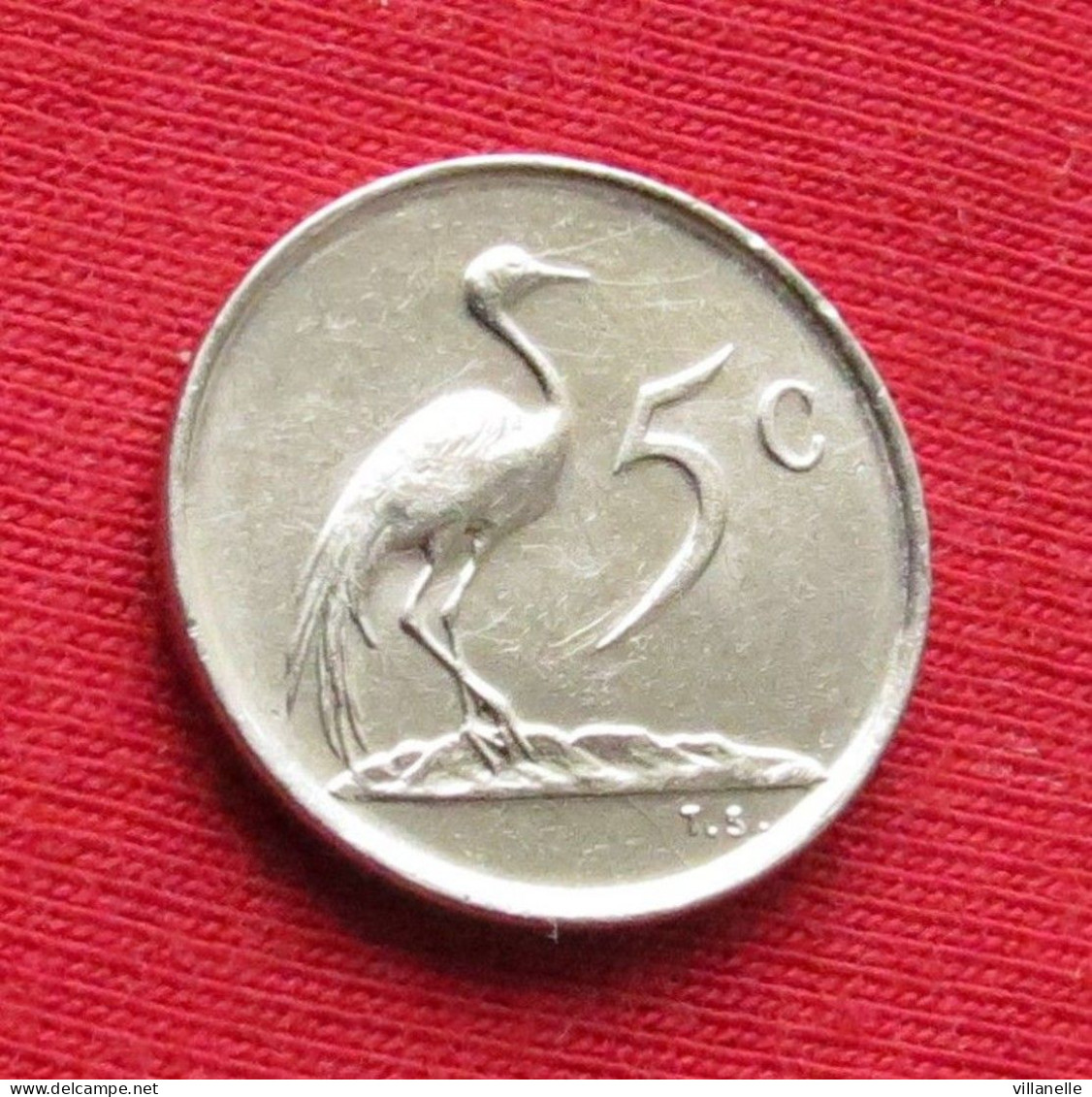 South Africa 5 Cents 1974 KM# 84 *V1T  Bird  Africa Do Sul RSA Afrique Do Sud Afrika - South Africa