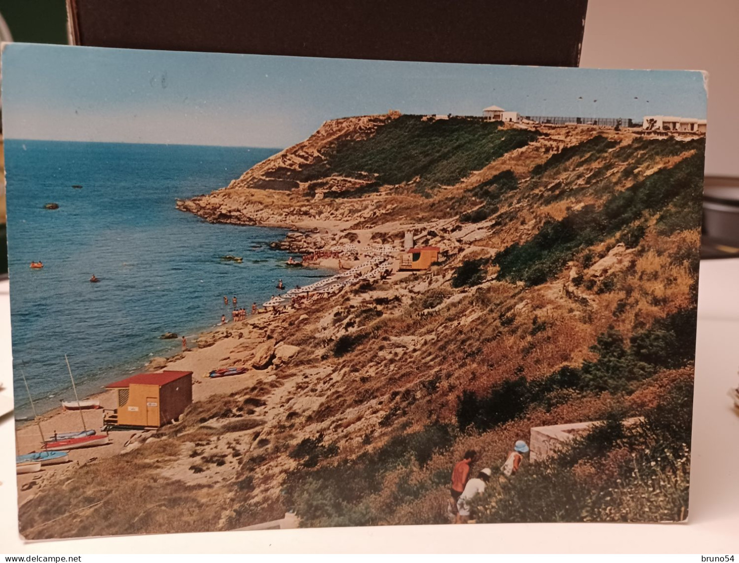 Cartolina Hotel Club Le Castella Provincia Crotone , La Spiaggia 1978 - Crotone