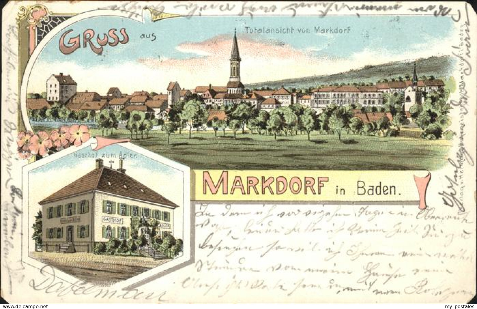 41220202 Markdorf Baden Totalansiche Gasthof Adler Markdorf Baden - Markdorf