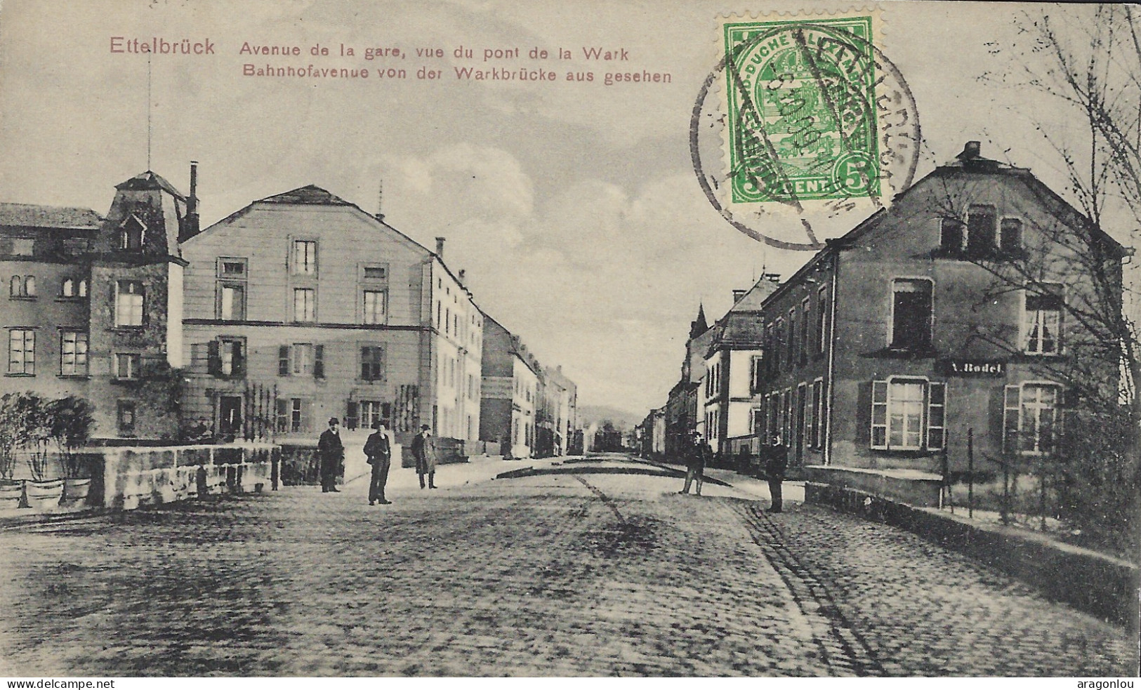 Luxembourg - Luxemburg  -  ETTELBRUCK - AVENUE DE LA GARE , VUE DU PONT DE LA WARK - Henri Steinhäuser,Ettelbruck - Ettelbruck