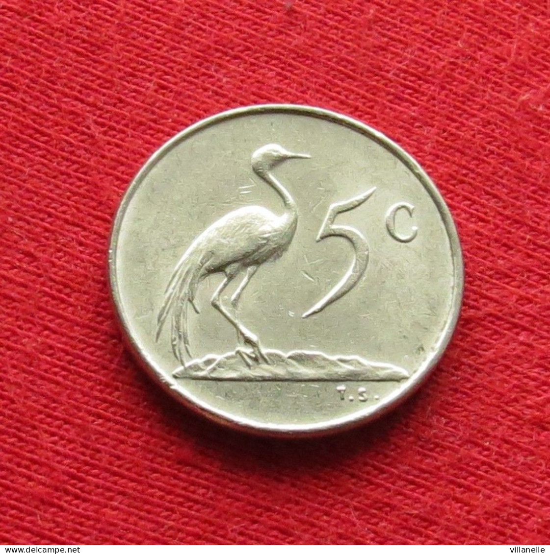 South Africa 5 Cents 1974 KM# 84 *V2T  Bird  Africa Do Sul RSA Afrique Do Sud Afrika - South Africa